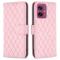  Motorola Moto G55 5G Fodral Diamond Läder Rosa