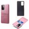 KSQ Samsung Galaxy A72 - KSQ Skal Med Kortfack - Roséguld