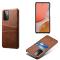 KSQ Samsung Galaxy A72 - KSQ Skal Med Kortfack - Brun