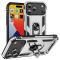  iPhone 17 Pro Skal Shockproof Hybrid Ring Silver