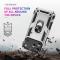  iPhone 17 Pro Skal Shockproof Hybrid Ring Silver