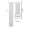 KALEBOL KALEBOL Galaxy Watch 8 46/44/40 mm Armband Silikon Rosa