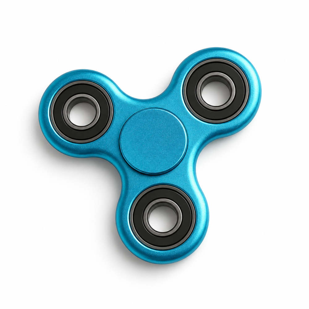  Fidget Spinner Ultra Spin Trio Metal - Metallic Blå