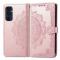  Samsung Galaxy A16 Fodral Med Mandala Tryck Roséguld