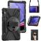  Galaxy Tab S10 Lite/S10 FE/S9 FE/S9/S8/S7 Skal 360° Hybrid Svart