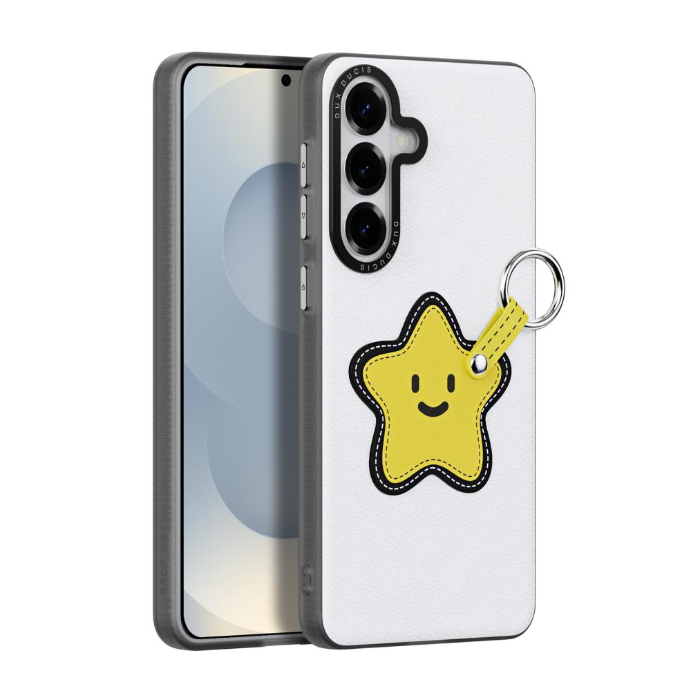 DUX DUCIS DUX DUCIS Samsung Galaxy S26 Plus Skal PU-Läder Stjärna Vit