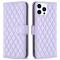  iPhone 16 Pro Fodral Diamond Läder Lila