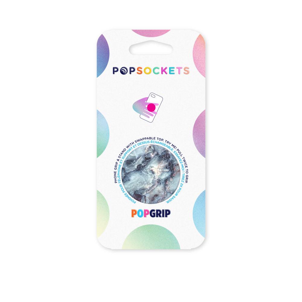 PopSockets PopSockets Avtagbart Grip med Ställfunktion Blue Marble