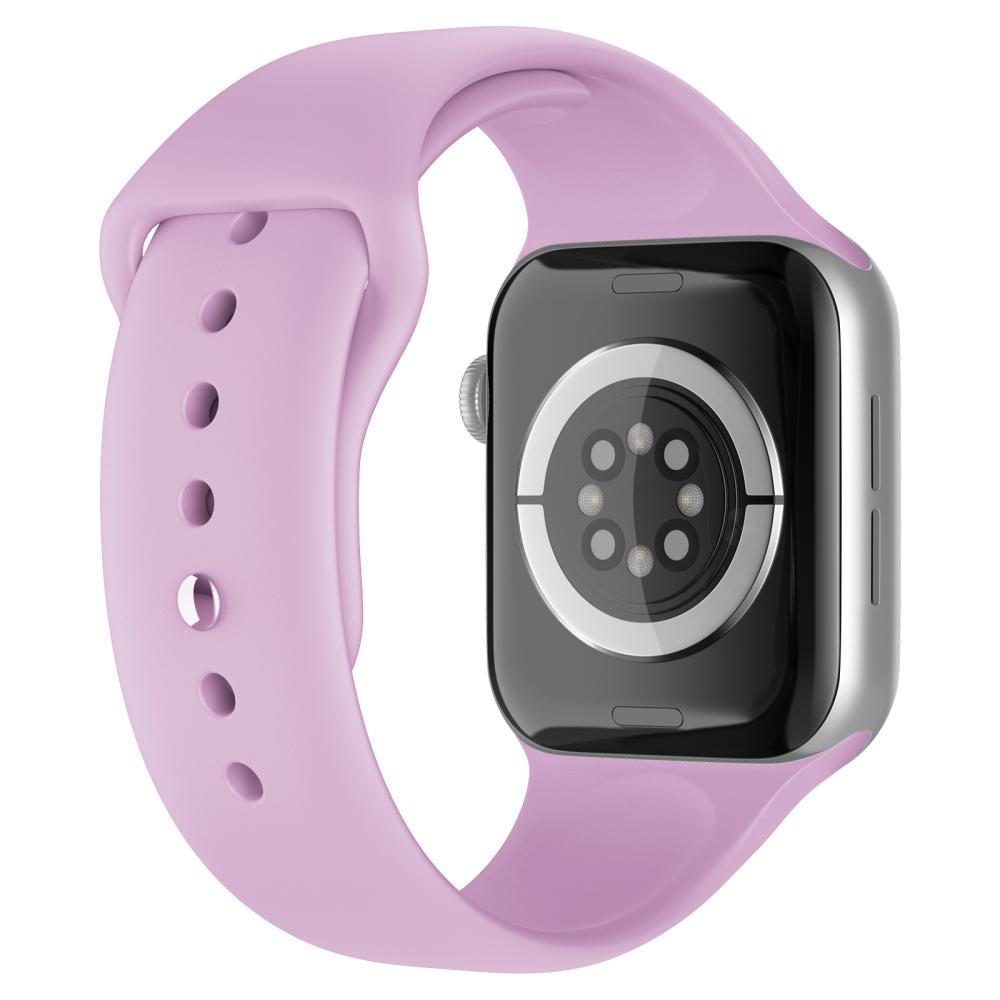 ColorPop Apple Watch 42/44/45/46/49 mm Silikon Armband (S/M) Ljus Lila