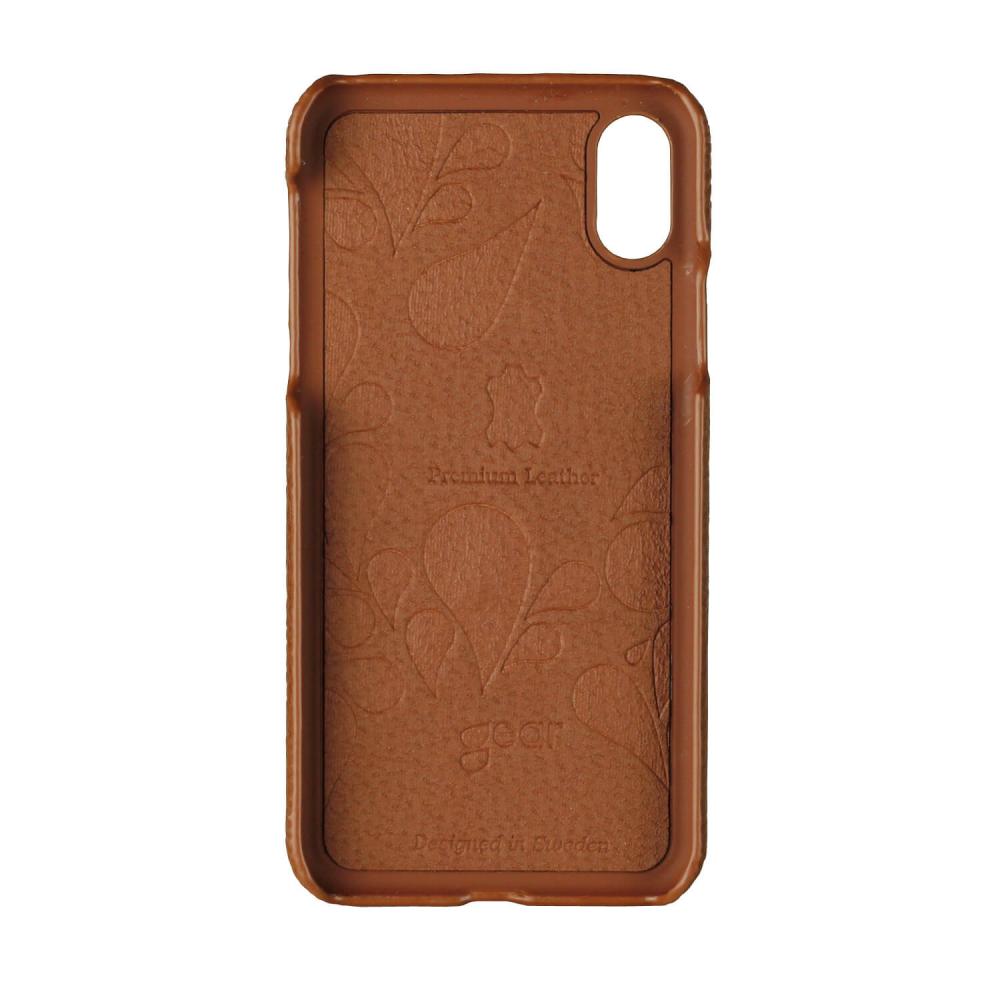Onsala ONSALA iPhone X/Xs Skal Äkta Läder Brun