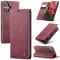 CASEME CASEME iPhone 16 Fodral Flip Läder Vinröd
