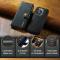 DG.MING DG.MING iPhone 15 Pro 2in1 Magnet Fodral / Skal Svart