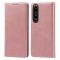  Sony Xperia 1 III - Flip Fodral Med Magnetisk Stängning - Roséguld