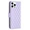  iPhone 16 Pro Fodral Diamond Läder Lila