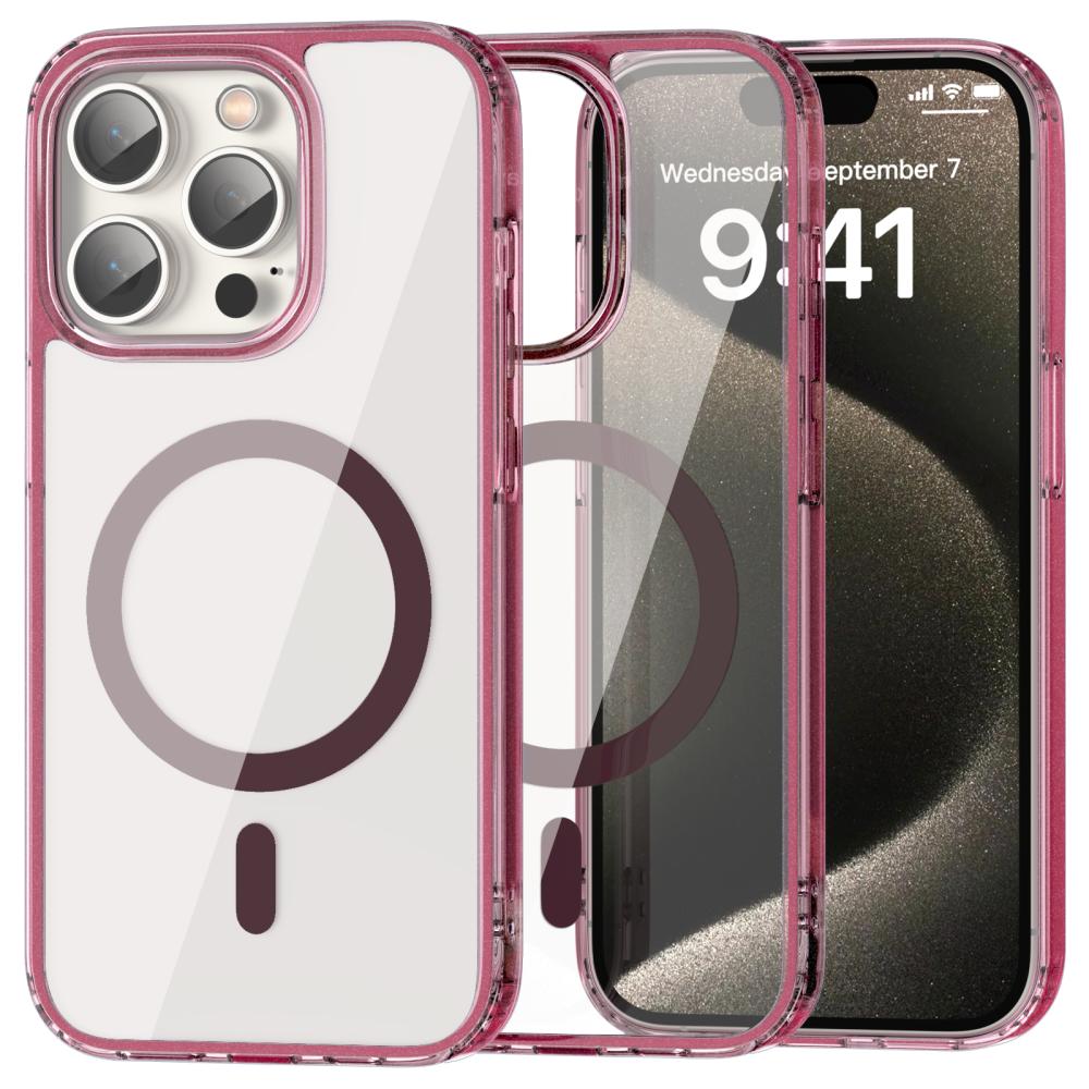ColorPop ColorPop iPhone 15 Pro Skal CH MagSafe Transparent/Röd
