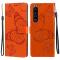  Sony Xperia 1 III - Butterfly Läder Fodral - Orange
