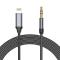 Tech-Protect Tech-Protect 1m Lightning - AUX Ljudadapter UltraBoost Svart