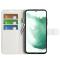  Samsung Galaxy S23 Plus Fodral Litchi Läder Vit