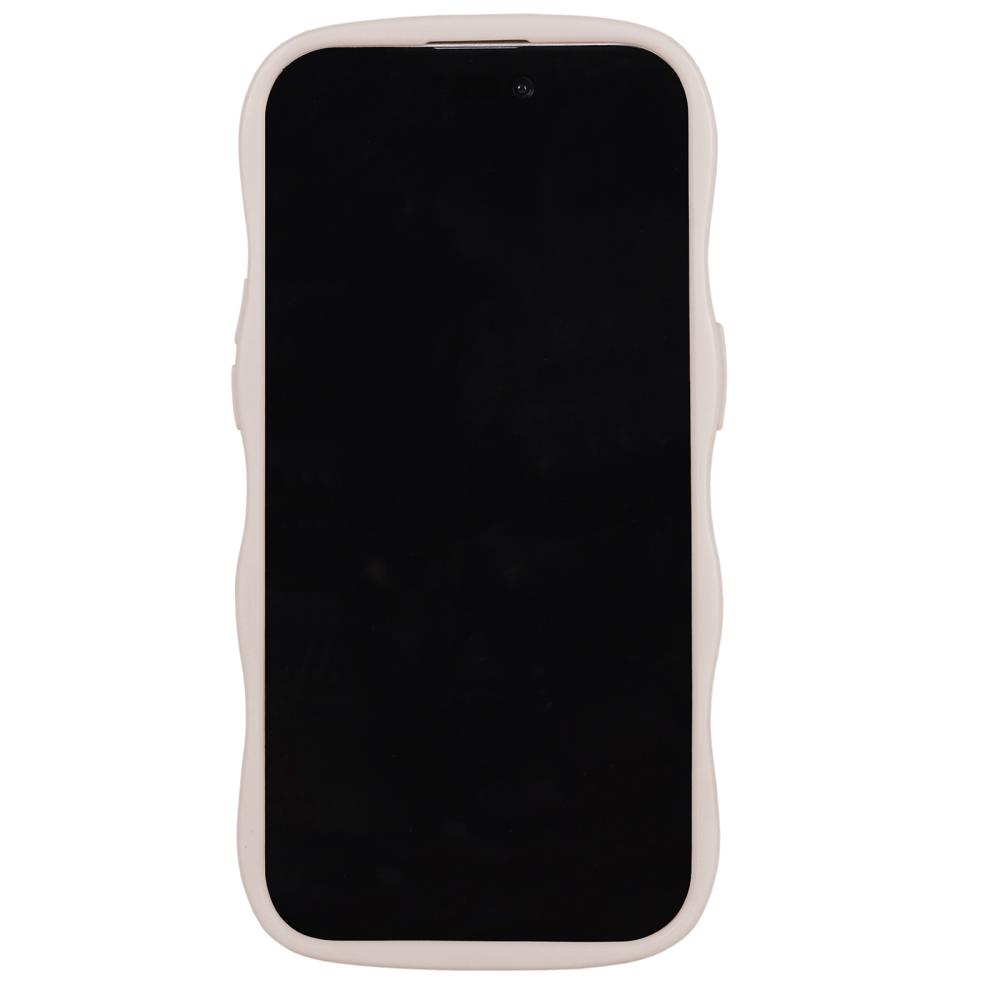 holdit holdit iPhone 15 Plus / 14 Plus Skal Wavy Light Beige Transparent