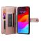  iPhone 17 Pro Max Fodral Multifunktionell Läder Roséguld