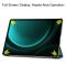  Galaxy Tab S9 FE Plus Fodral Tri-Fold Läder Peach Blossom