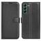  Samsung Galaxy S23 Plus Fodral Litchi Läder Svart