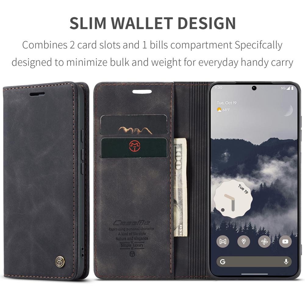 CASEME CASEME Google Pixel 11 / 11 Pro Fodral RFID Läder Svart