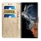  Samsung Galaxy S23 Ultra Fodral Med Tryck Guld