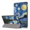  iPad 10.2 2019/2020/2021 Fodral Tri-Fold Brush Painting