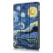  iPad 10.2 2019/2020/2021 Fodral Tri-Fold Brush Painting