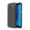  Samsung Galaxy J6 Plus - Litchi läderskal - Svart
