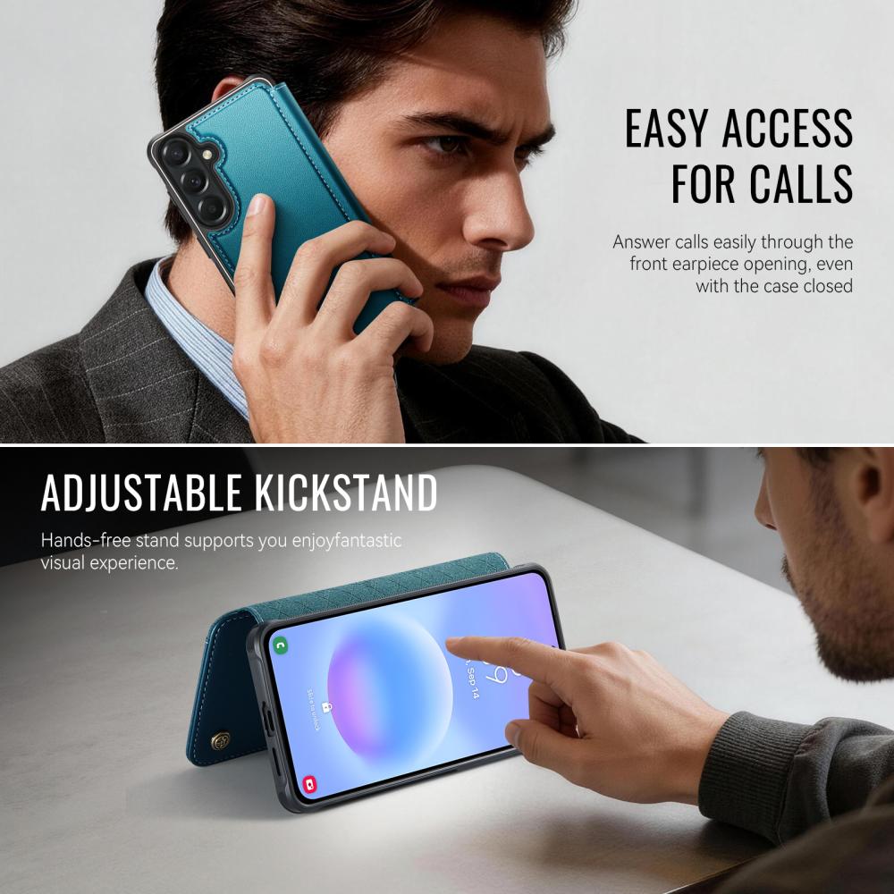 CASEME CASEME Samsung Galaxy A57 5G Skal RFID Plånbok Blå