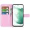  Samsung Galaxy S23 Plus Fodral Litchi Läder Ljus Rosa