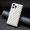  iPhone 16 Pro Fodral Diamond Läder Vit