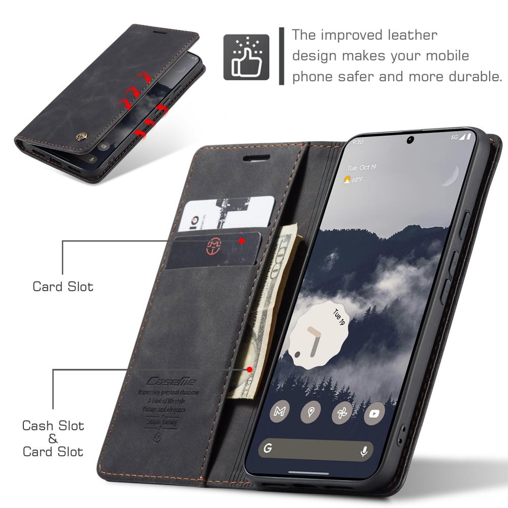 CASEME CASEME Google Pixel 11 / 11 Pro Fodral RFID Läder Svart