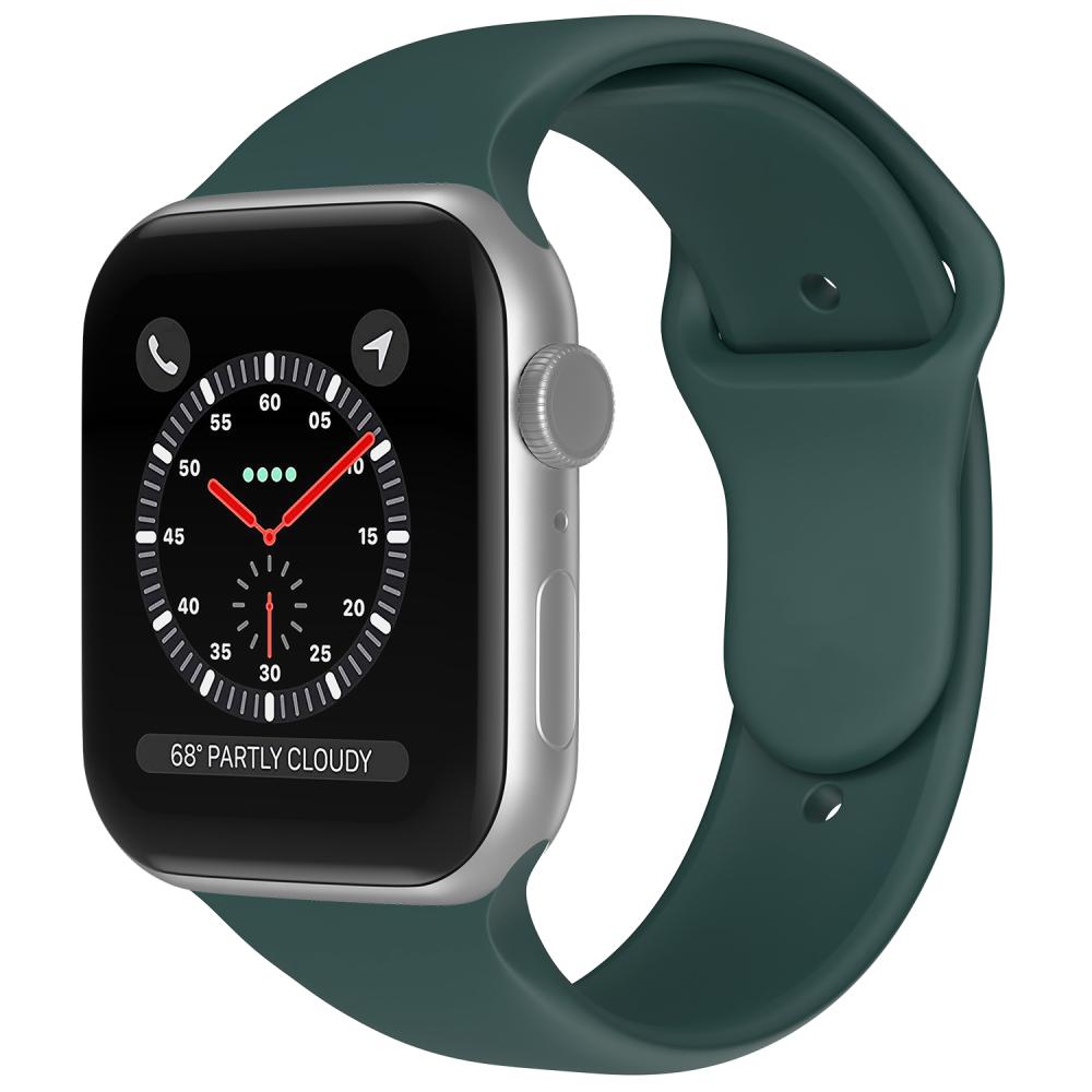 ColorPop Apple Watch 38/40/41/42 mm Silikon Armband (S/M) Mörk Grön