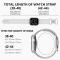 ColorPop Sportarmband Dual-Color Apple Watch 42/44/45/46/49 mm (S/M) Grå/Vit