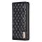 BINFEN BINFEN Galaxy A35 5G Fodral Flip Diamond Läder Svart