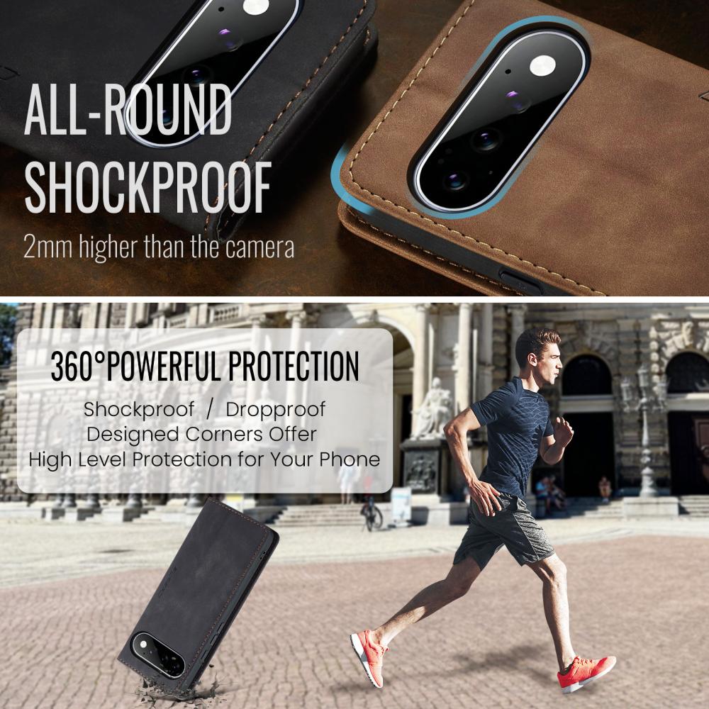 CASEME CASEME Google Pixel 11 / 11 Pro Fodral RFID Läder Svart