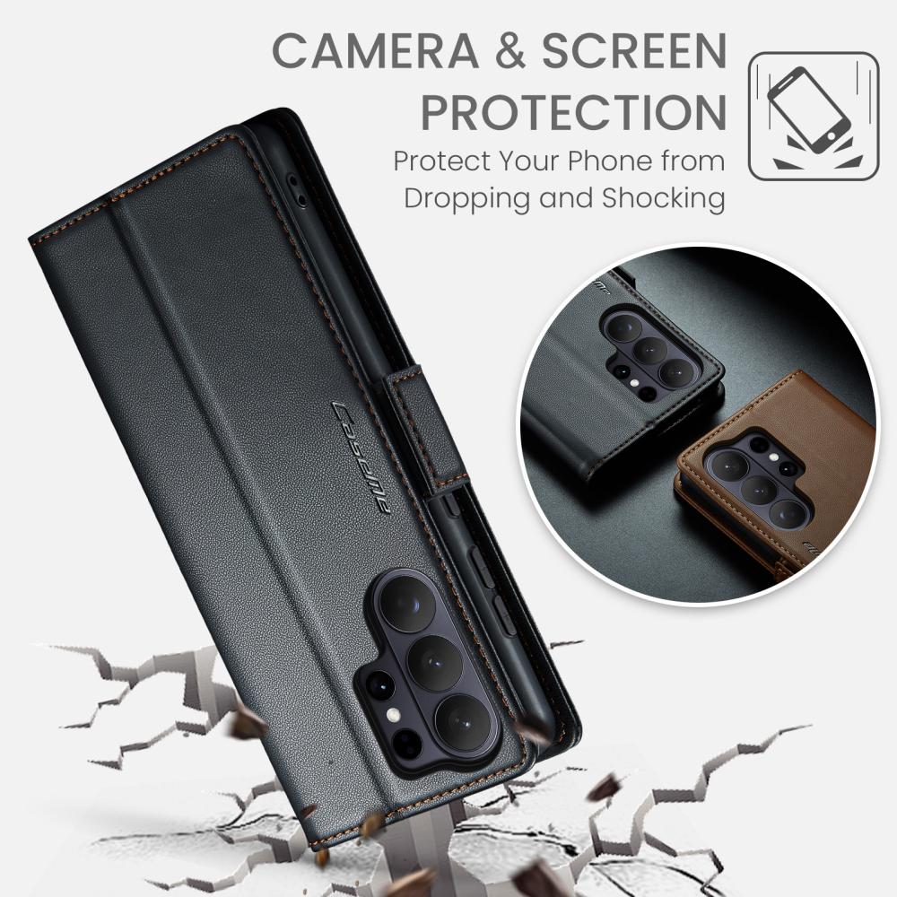 CASEME CASEME Samsung Galaxy S26 Ultra Fodral RFID Läder Svart