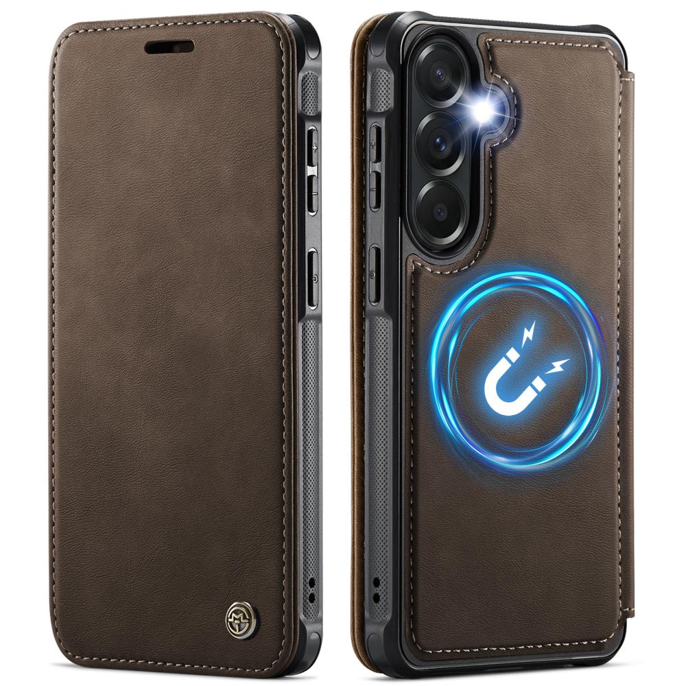 CASEME CASEME Samsung Galaxy A57 5G Skal RFID Plånbok Brun