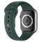 ColorPop Apple Watch 42/44/45/46/49 mm Silikon Armband (S/M) Mörk Grön