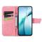  Samsung Galaxy S25 Edge Fodral Med Fjäril Tryck Rosa