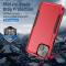  iPhone 15 Skal Hybrid Tough Armor Röd