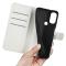  Motorola Moto G71 Fodral Litchi Textur Vit