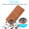 LC.IMEEKE LC.IMEEKE iPhone 15 Plus Fodral Slim Flip Ljus Brun