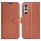  Samsung Galaxy A54 5G Fodral Litchi Läder Brun