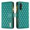 BINFEN BINFEN Galaxy A35 5G Fodral Diamond Multifunktionell Grön