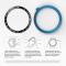  Bezel Skyddande Ring Galaxy Watch4 Classic 44 mm Svart/Vit