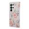  Samsung Galaxy S26 Ultra Fodral RFID Läder Rosa Blommor